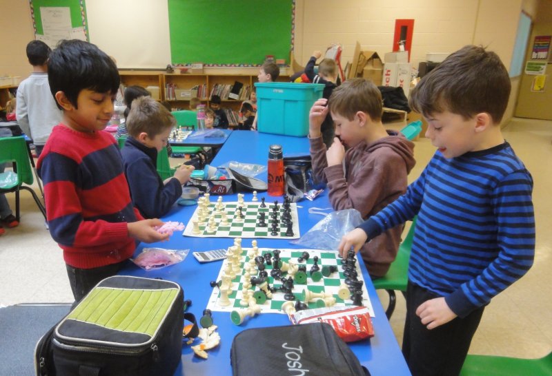 Chess at Aberfoyle Public School in Puslinch