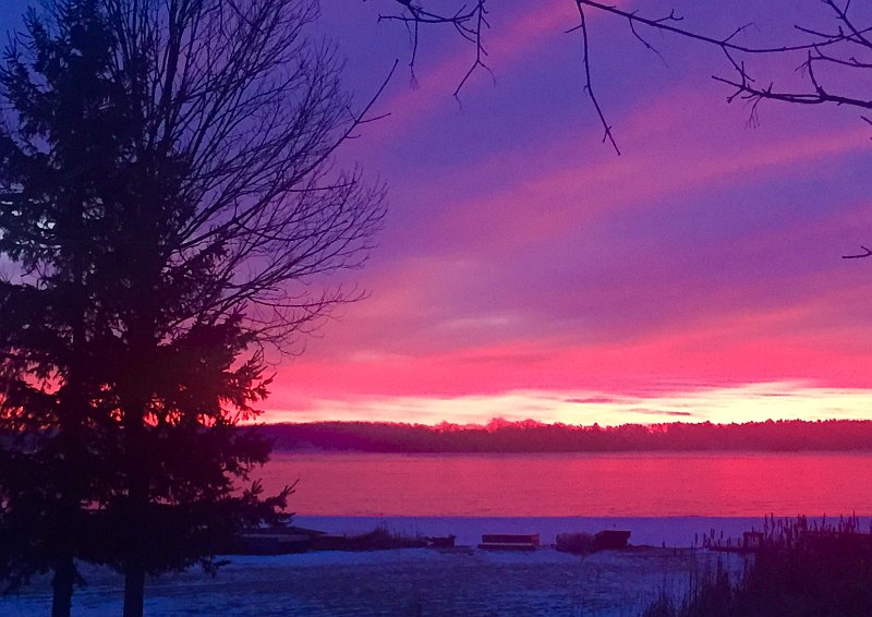 Photo By Melissa Smith - A Colourful Sunrise on Puslinch Lake